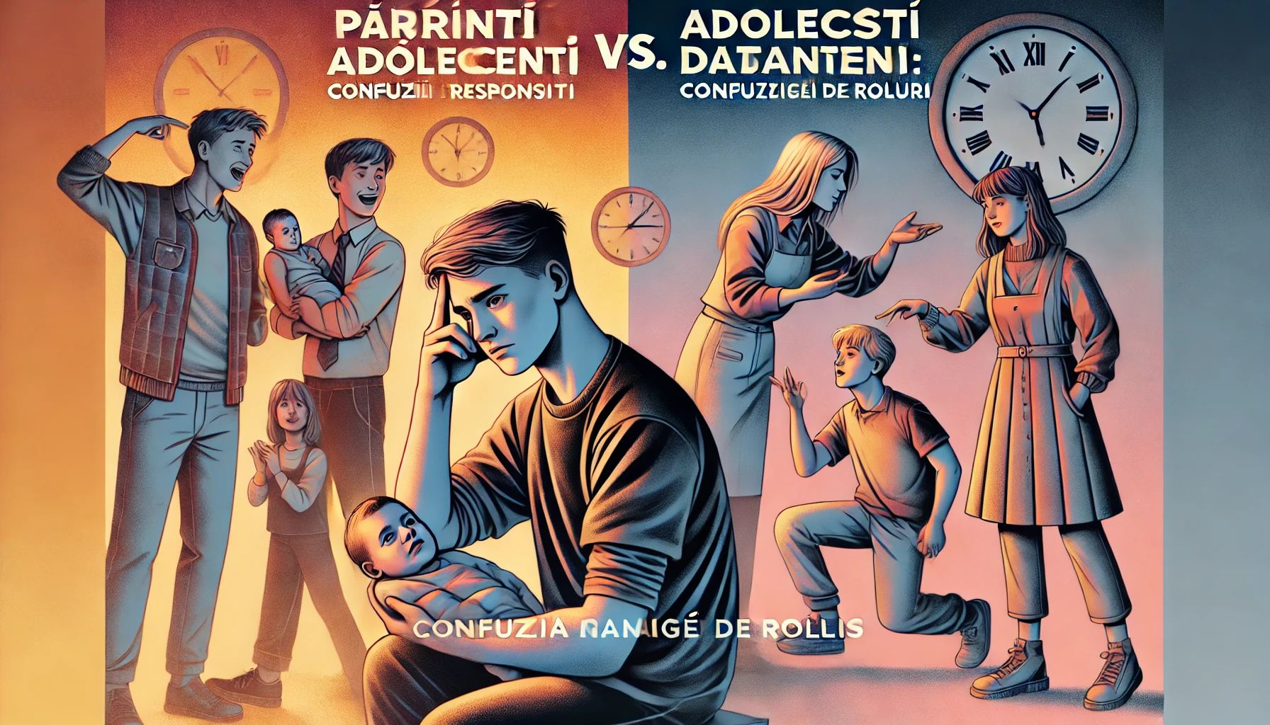 Părinți adolescenți vs. adolescenți părinți: confuzia schimbării de roluri